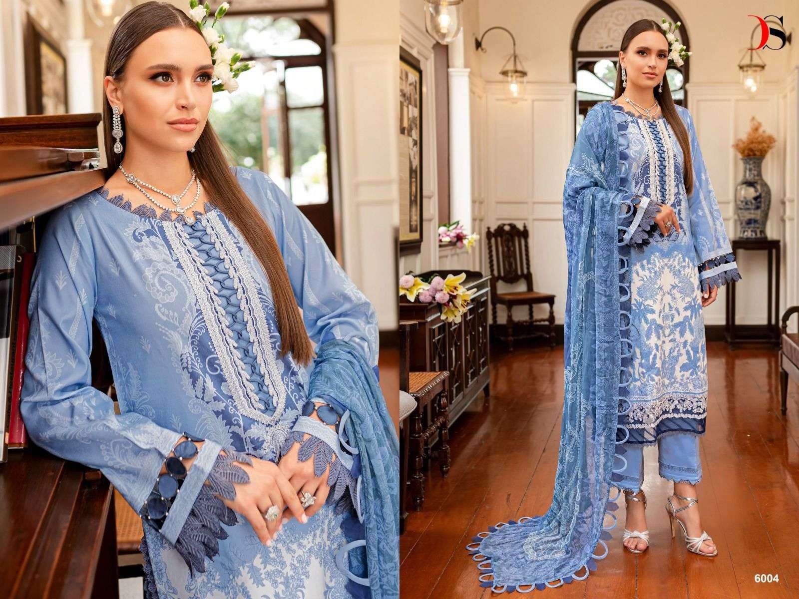 Deepsy Firdous Queens Court 6 Nx Chiffon Dupatta  Pakistani suits online shopping in USA