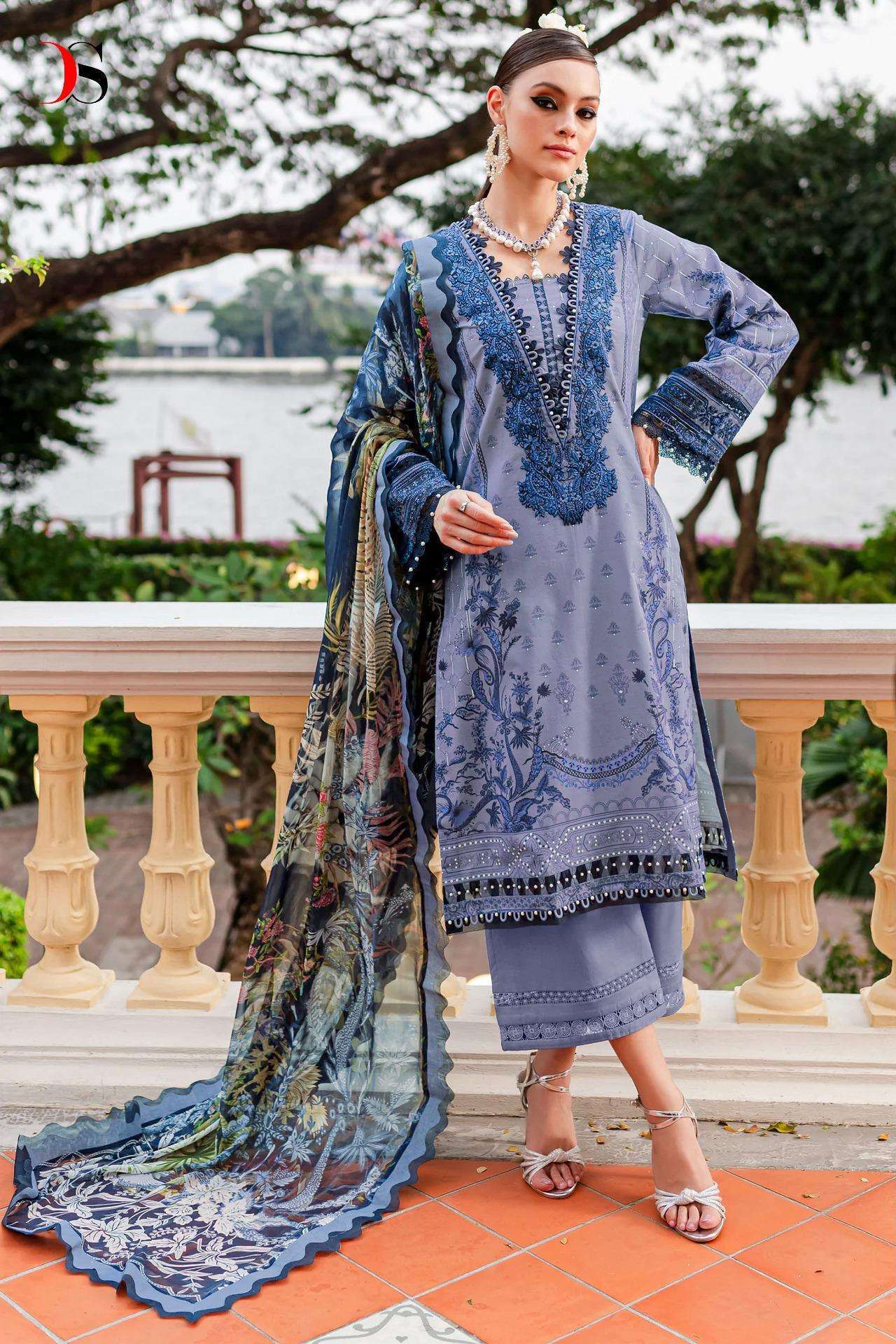 Deepsy Firdous Queens Court 7 Cotton Dupatta  Surat Party Wear Salwar Kameez Wholesale