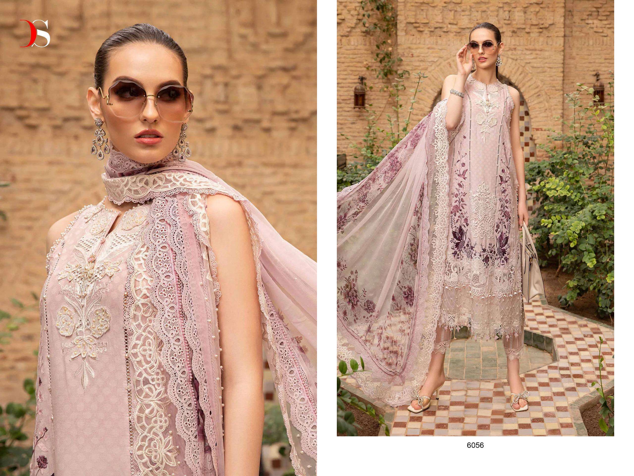 Deepsy Maria B Voyage Lawn 24 Chiffon Dupatta Wholesale Anarkali Salwar Kameez in Kolkata