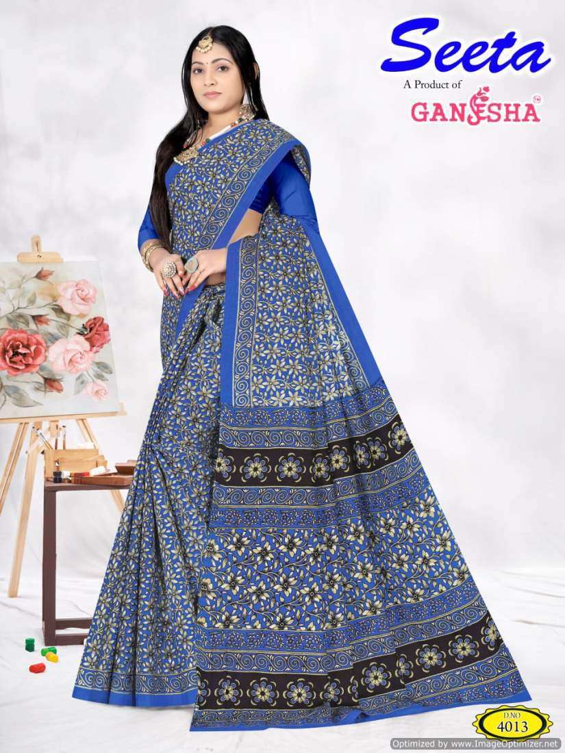 Ganesha Seeta Vol-4 – Cotton  Printed sarees wholesale