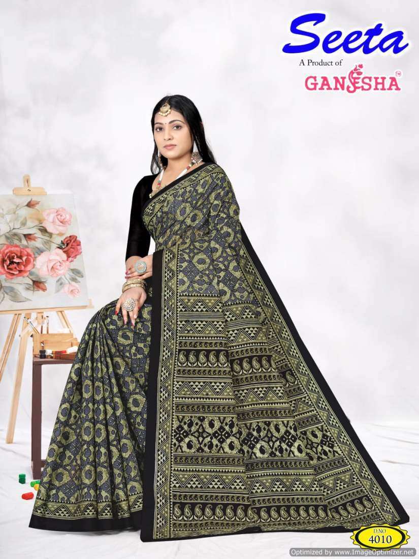 Ganesha Seeta Vol-4 – Cotton  Printed sarees wholesale