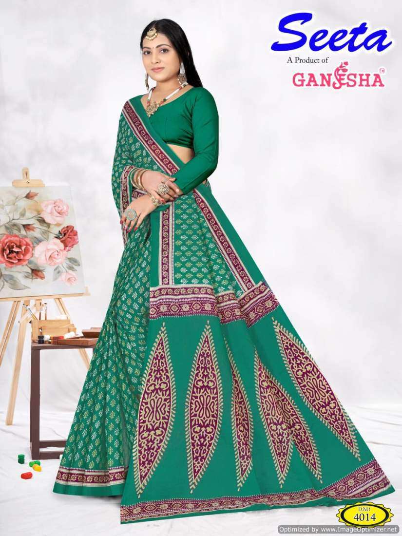 Ganesha Seeta Vol-4 – Cotton  Printed sarees wholesale