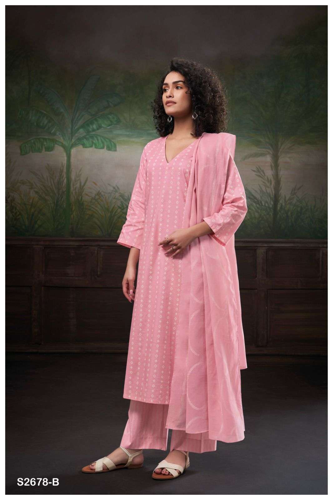 Ganga SHIVIKA 2678 Georgette dress materials wholesale.