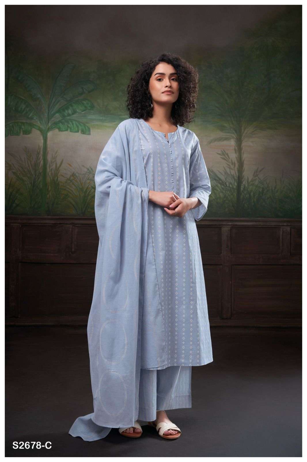Ganga SHIVIKA 2678 Georgette dress materials wholesale.