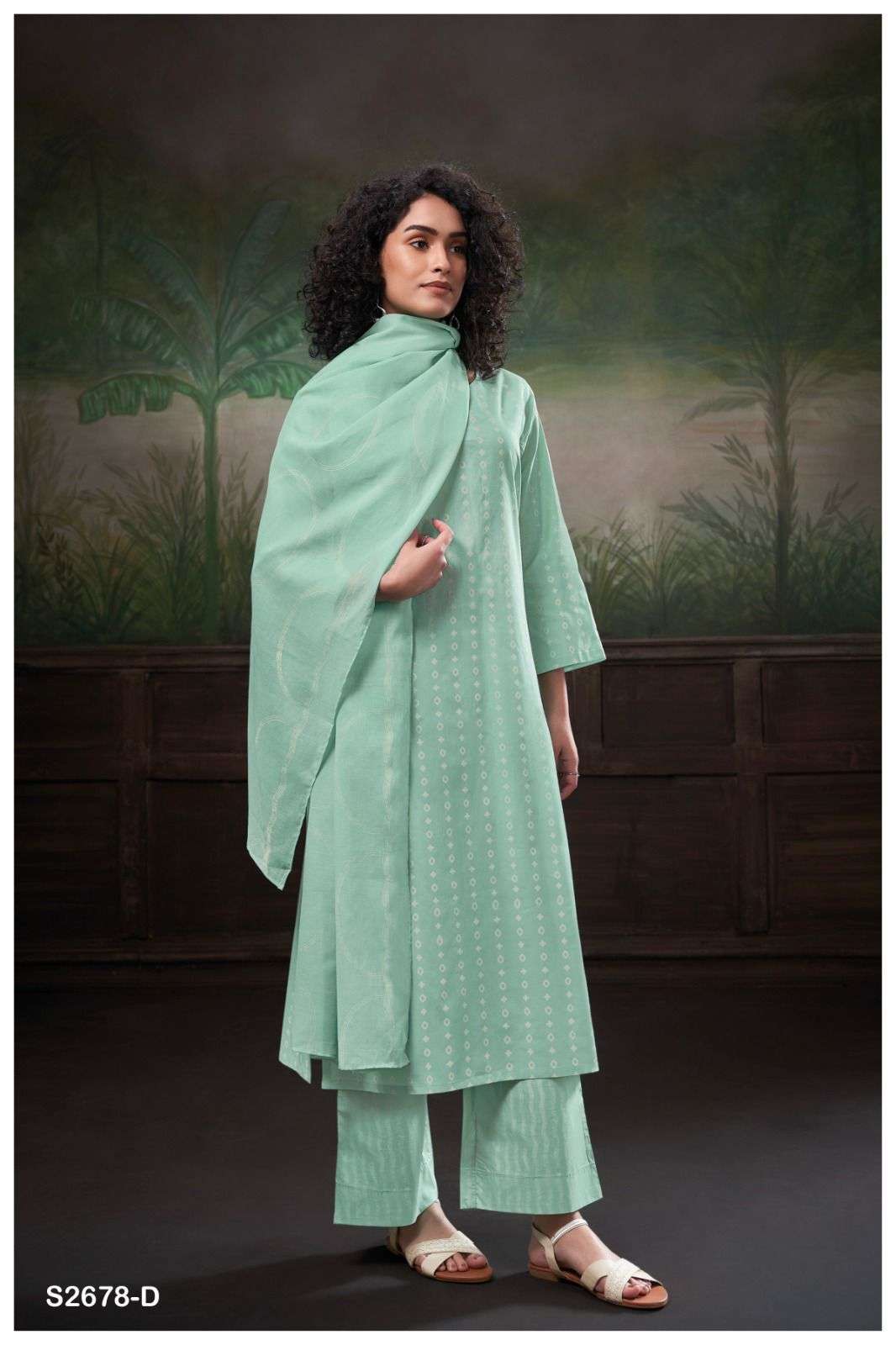 Ganga SHIVIKA 2678 Georgette dress materials wholesale.