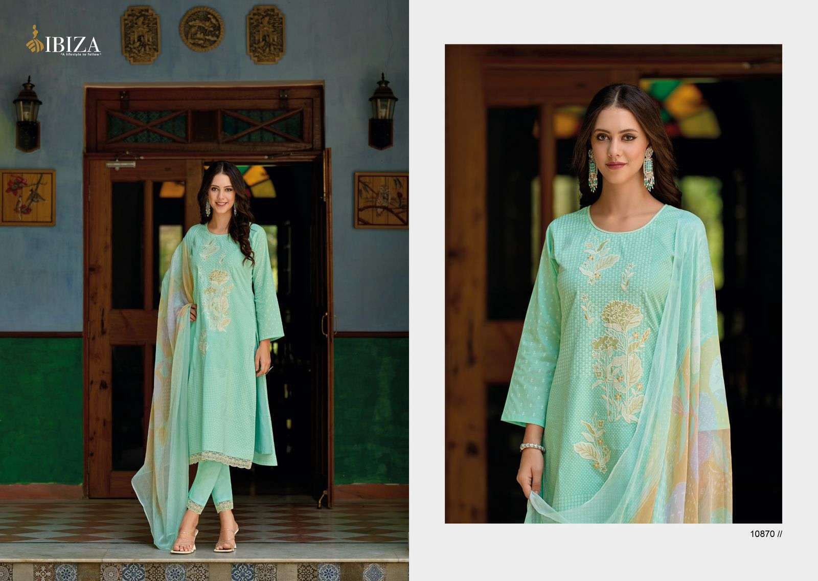 Ibiza Gucci Lawn Cotton Printed  Salwar kameez wholesale market in Kolkata