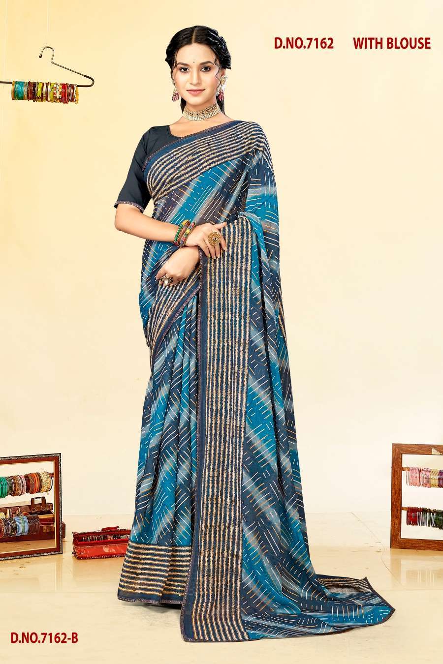 INDER SILK MILLS BLACK MONEY-7162 Wholesale saree catalogs