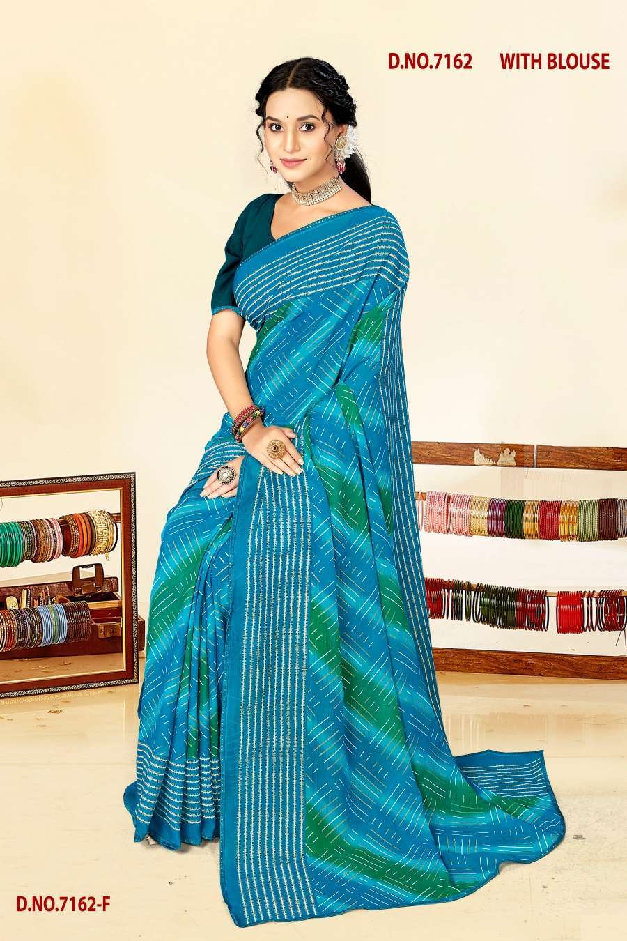 INDER SILK MILLS BLACK MONEY-7162 Wholesale saree catalogs