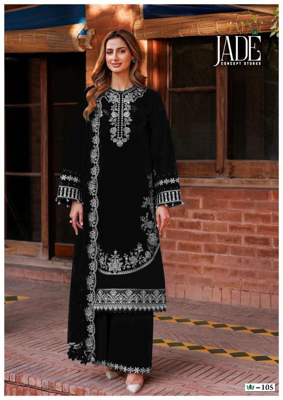 Jade Bin Saeed Black And White Lawn Cotton Ethnic dress materials
