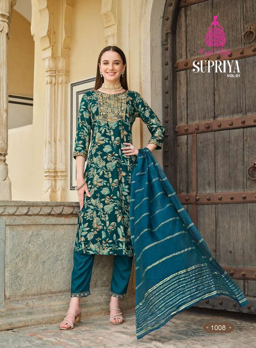 KAJAL STYLE SUPRIYA Vol.1 Plain Kurtis wholesale in Bangalore