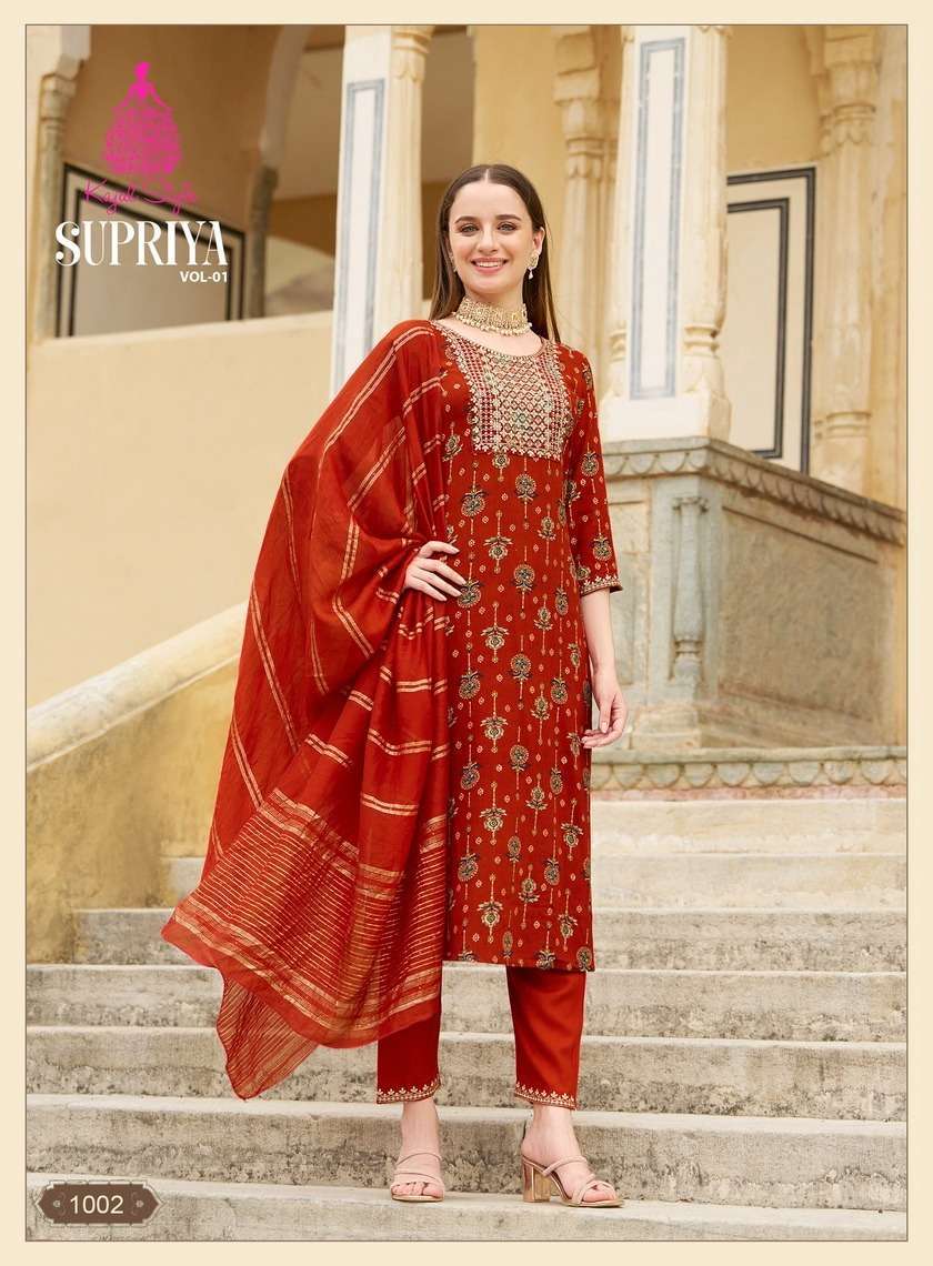 KAJAL STYLE SUPRIYA Vol.1 Plain Kurtis wholesale in Bangalore