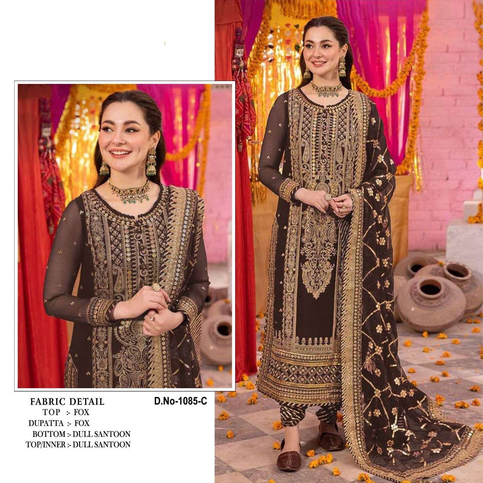 Kb Super Hit 1085 Faux Georgette Designer  Pakistani party wear suits in Bangalore