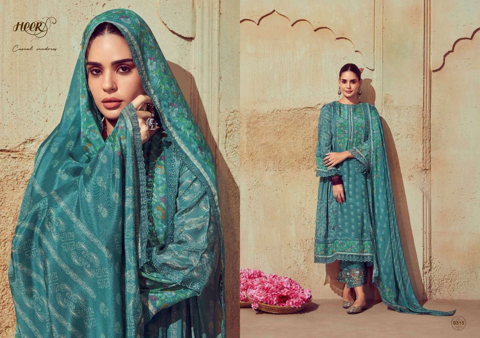 Kimora Heer Guls Muslin Digital Printed Pakistani suits online shopping cash on delivery
