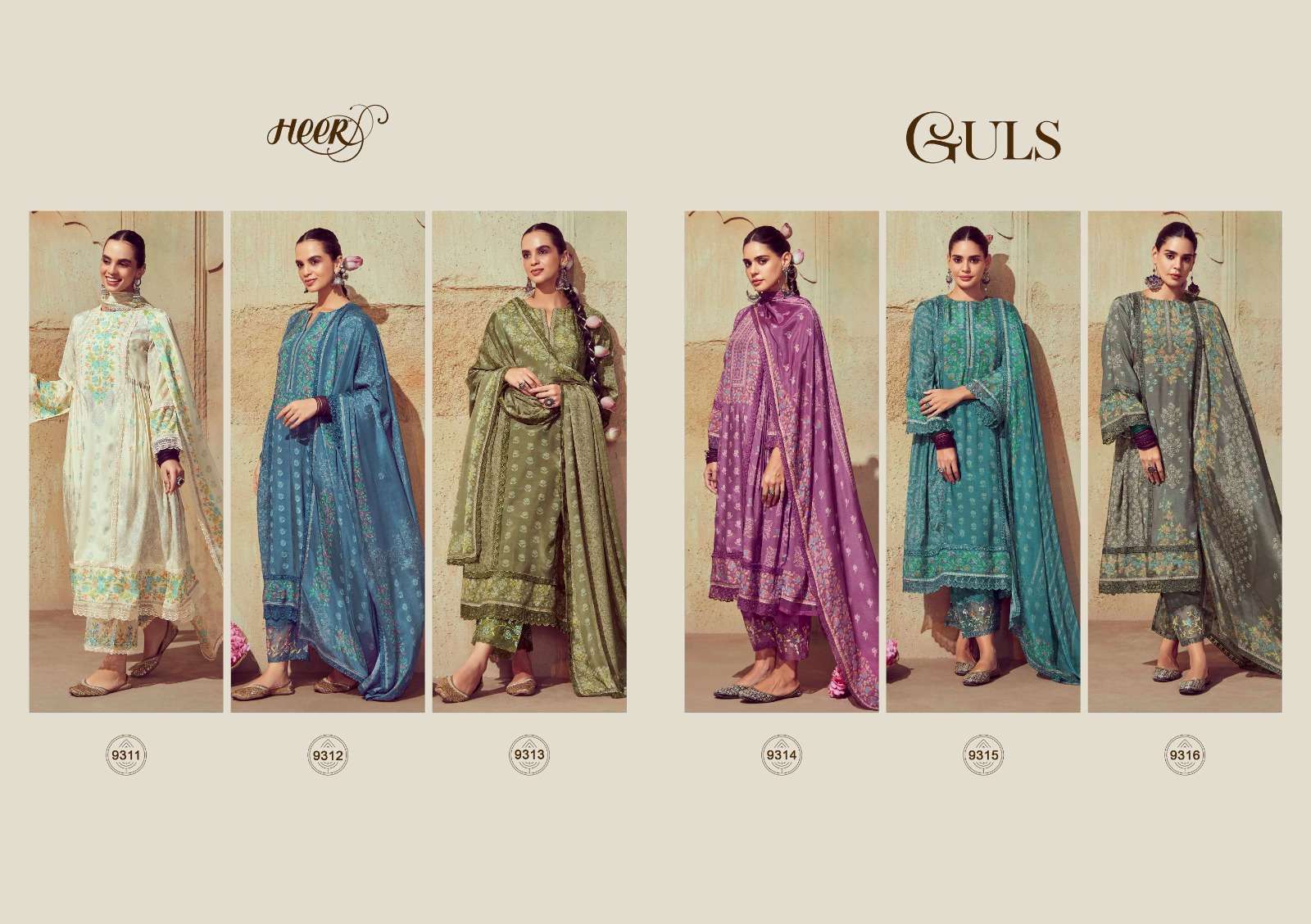 Kimora Heer Guls Muslin Digital Printed Pakistani suits online shopping cash on delivery
