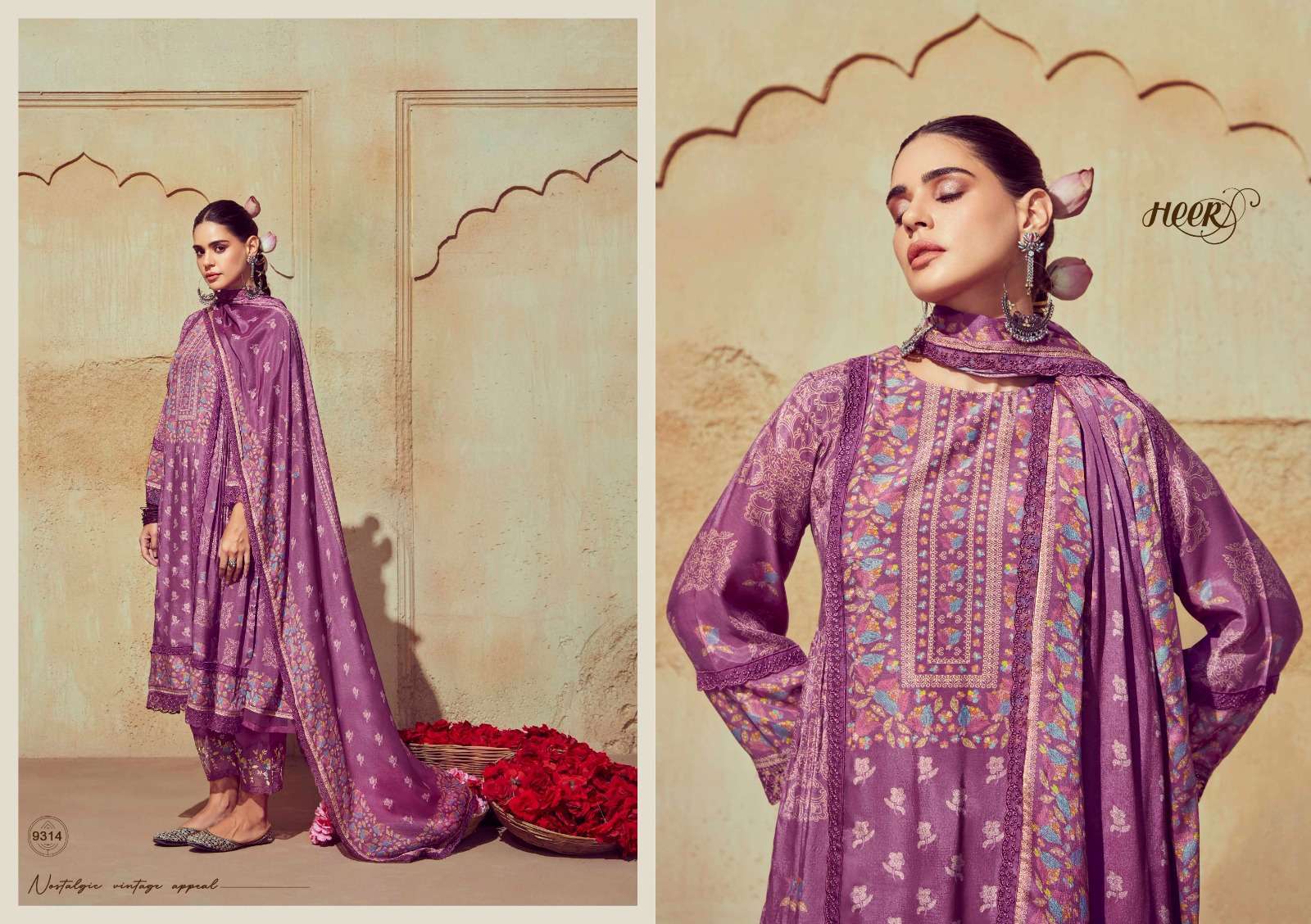 Kimora Heer Guls Muslin Digital Printed Pakistani suits online shopping cash on delivery