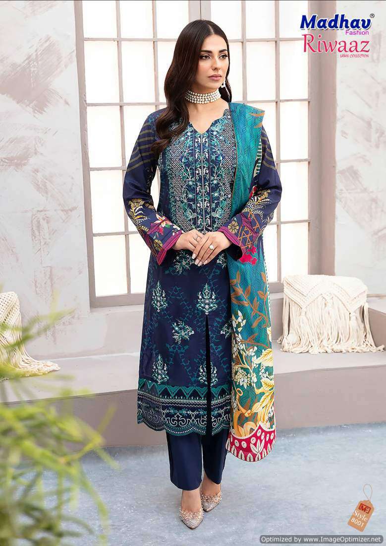 Madhav Riwaaz Vol 8 Cotton Dress Material Surat textile wholesale price