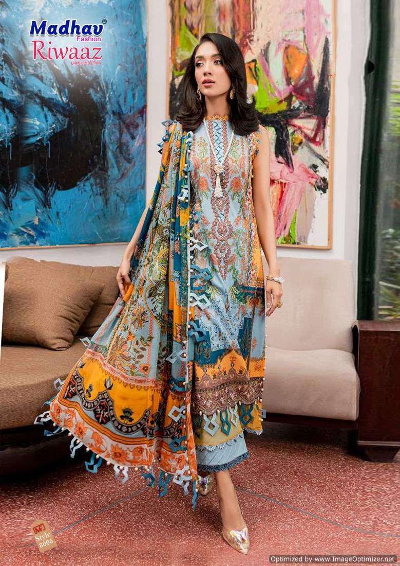 Madhav Riwaaz Vol 8 Cotton Dress Material Surat textile wholesale price