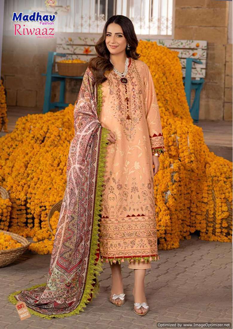 Madhav Riwaaz Vol 8 Cotton Dress Material Surat textile wholesale price