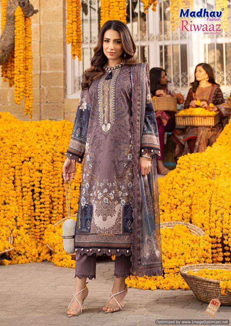 Madhav Riwaaz Vol 8 Cotton Dress Material Surat textile wholesale price