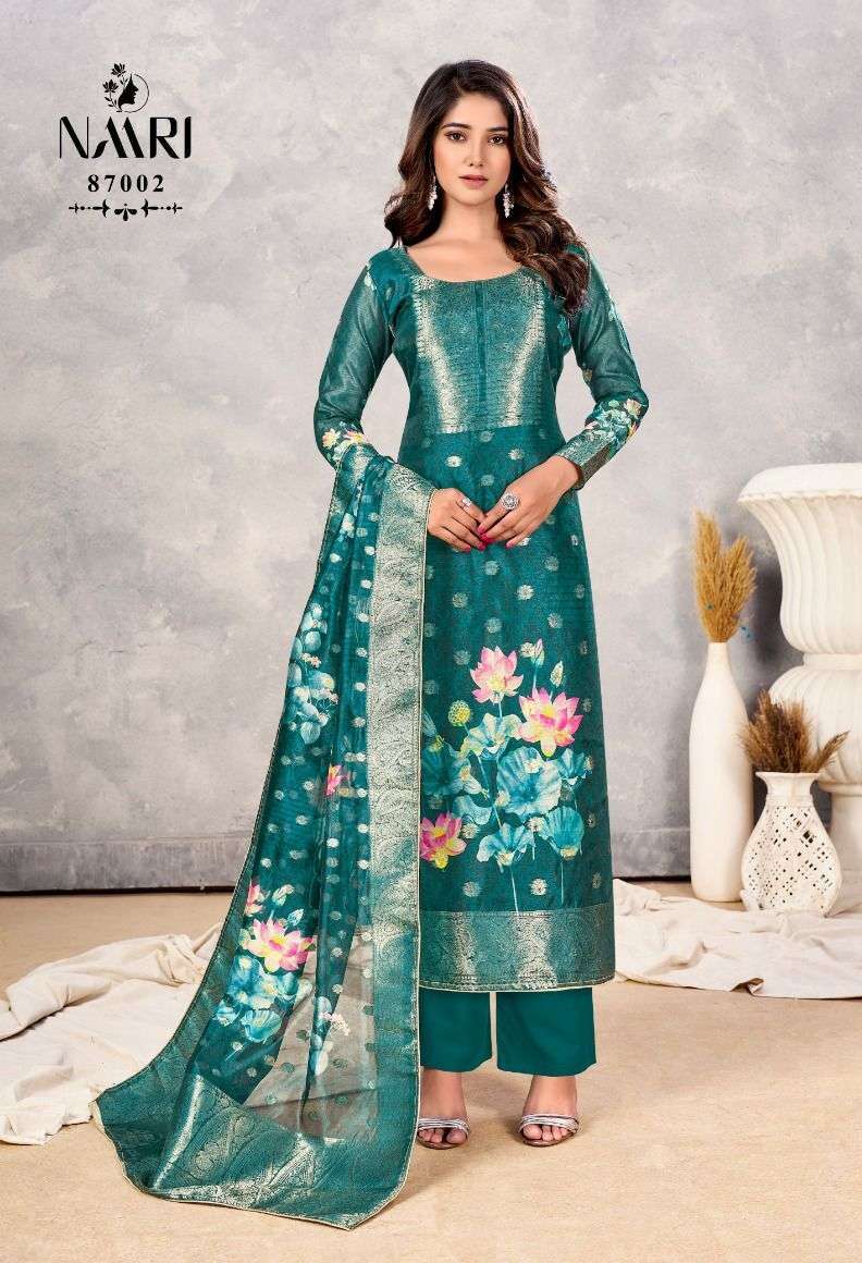 Naari Avanti Organza Jacquard Wholesale Party Wear Salwar Kameez in Kolkata