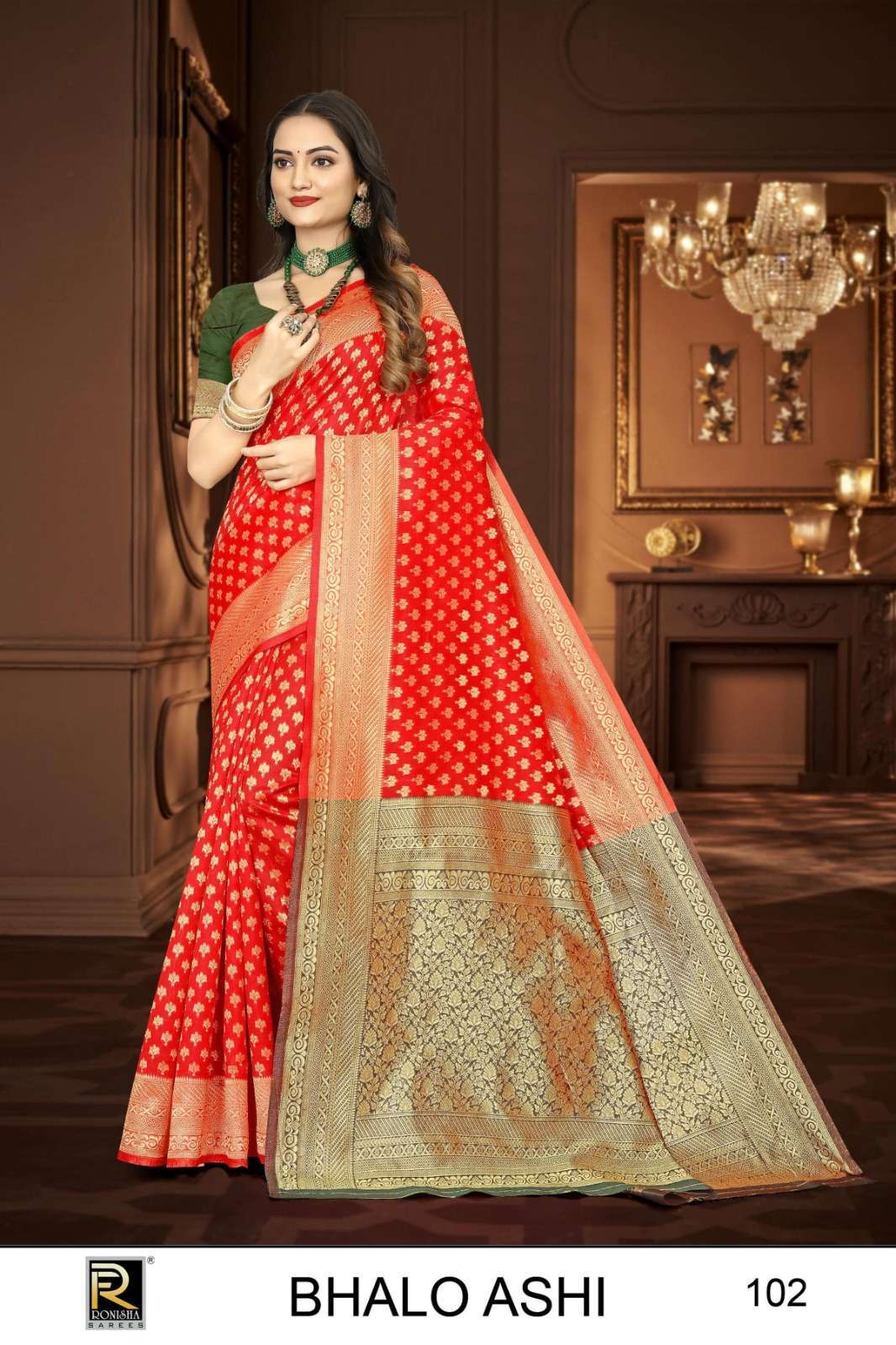 Ronisha Bhaloashi Banarasi Silk Surat textile market sarees