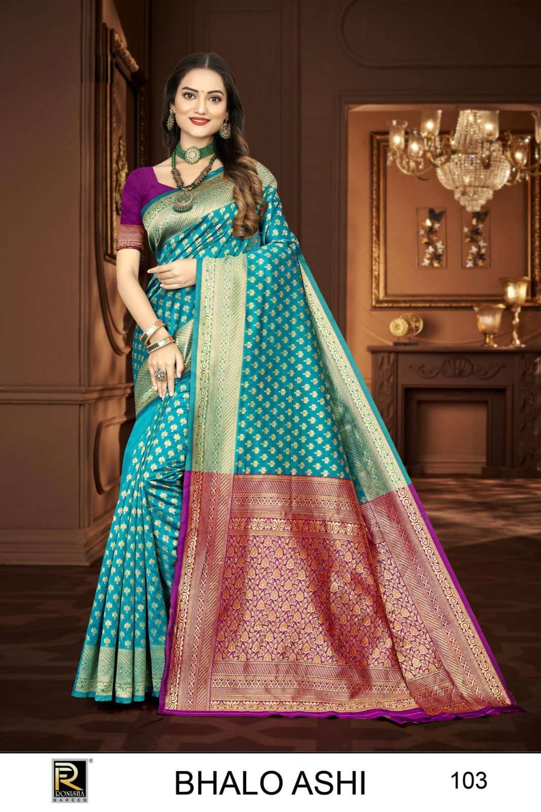 Ronisha Bhaloashi Banarasi Silk Surat textile market sarees