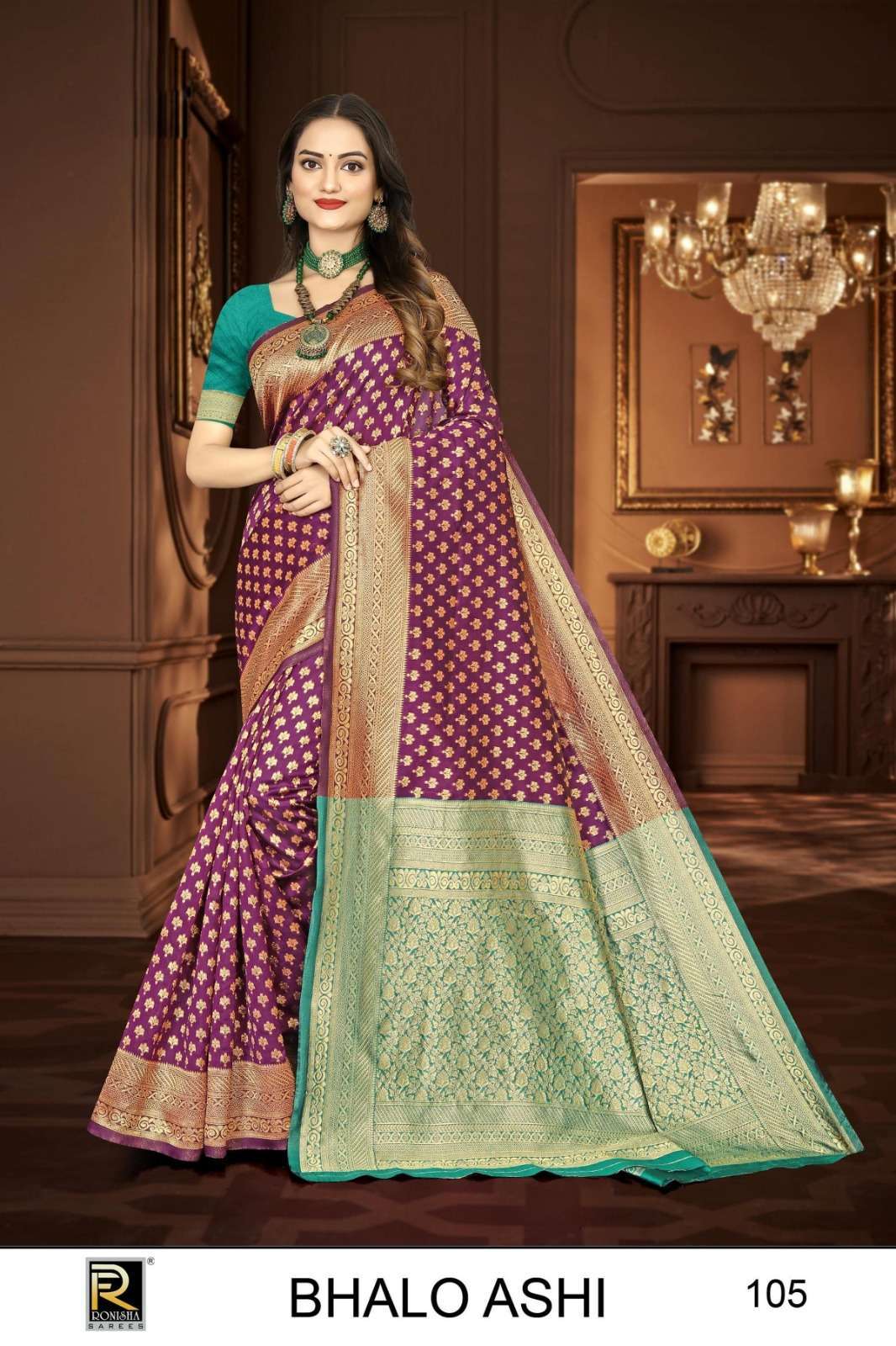 Ronisha Bhaloashi Banarasi Silk Surat textile market sarees