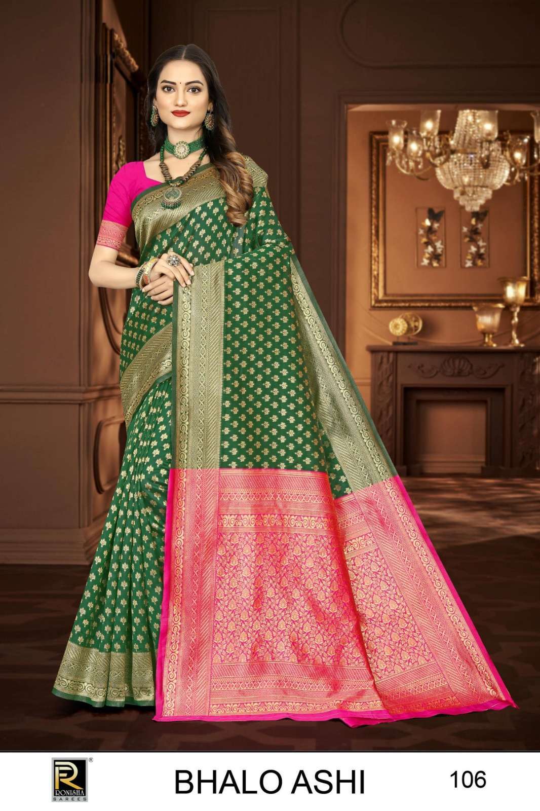 Ronisha Bhaloashi Banarasi Silk Surat textile market sarees