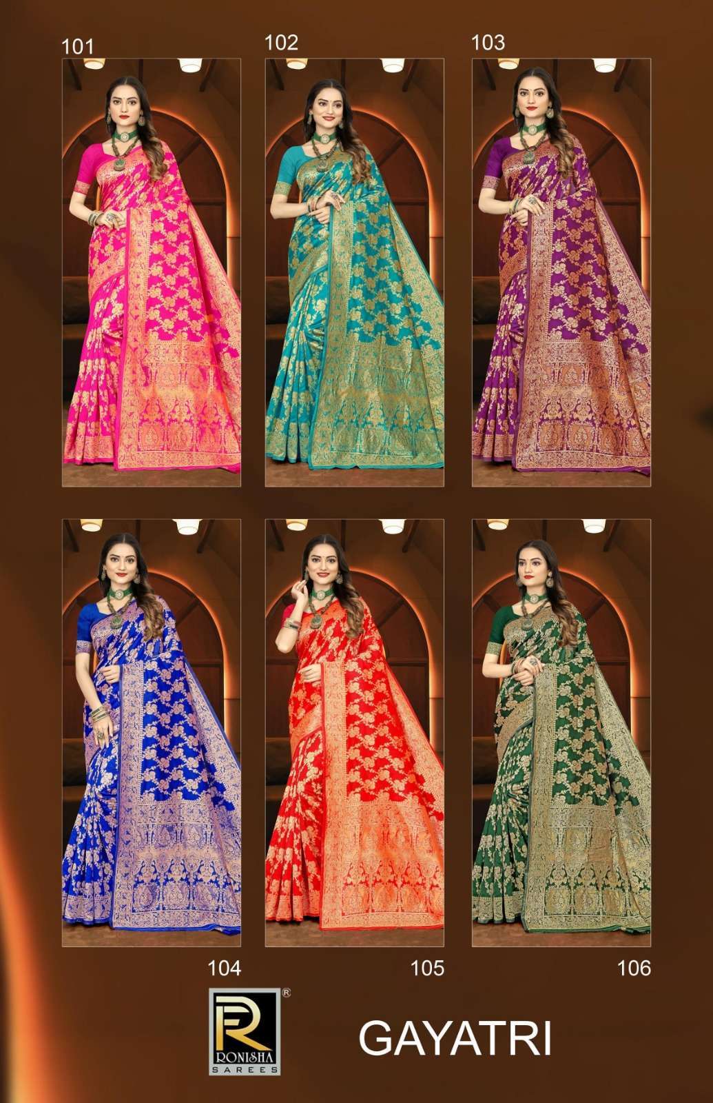 Ronisha Gaytri Banarasi Silk Bridal sarees in Bangalore