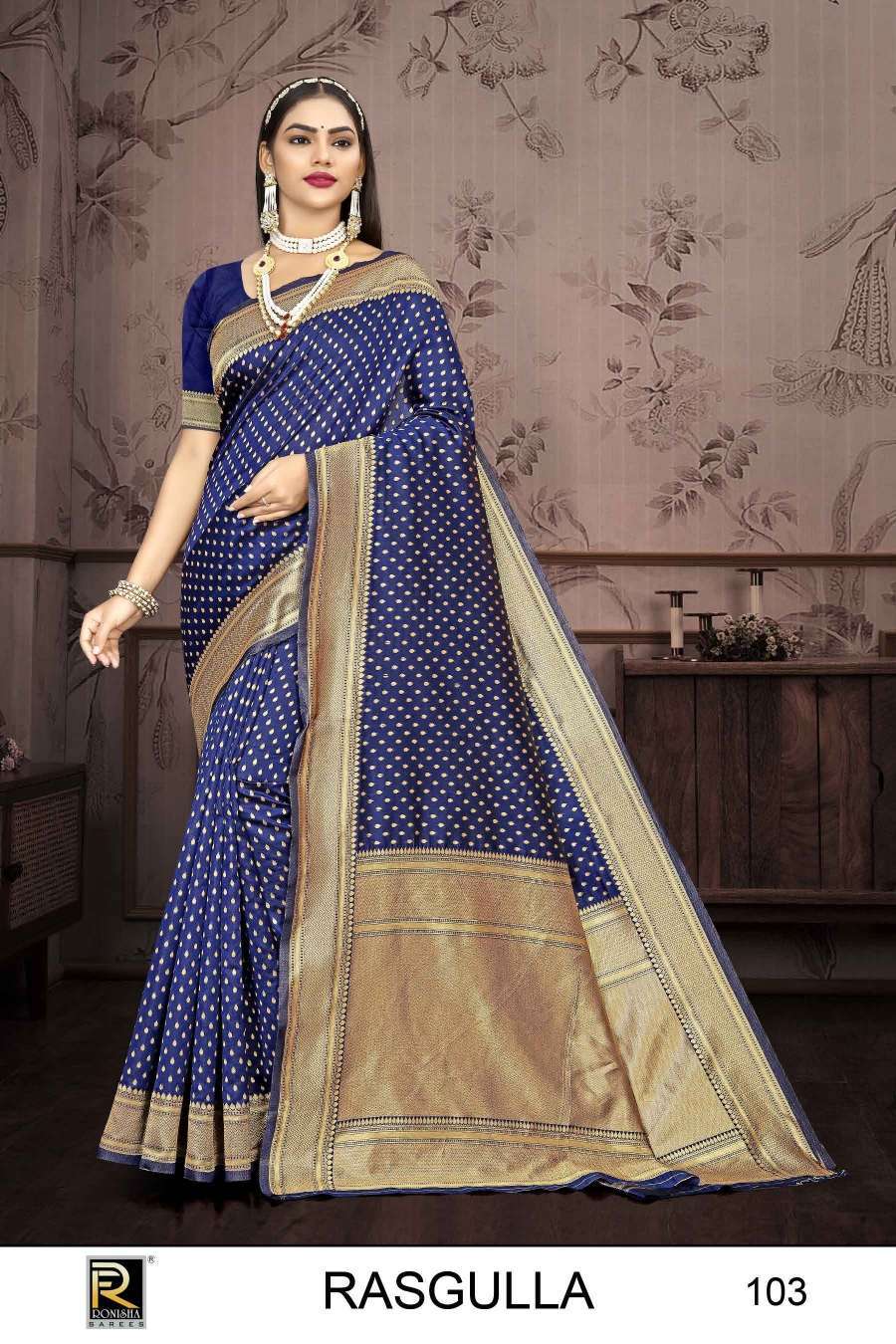 Ronisha Rasgulla Banarasi Silk wholesale sarees in Surat
