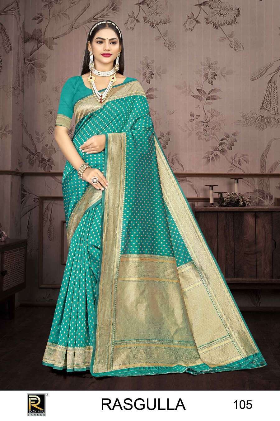 Ronisha Rasgulla Banarasi Silk wholesale sarees in Surat