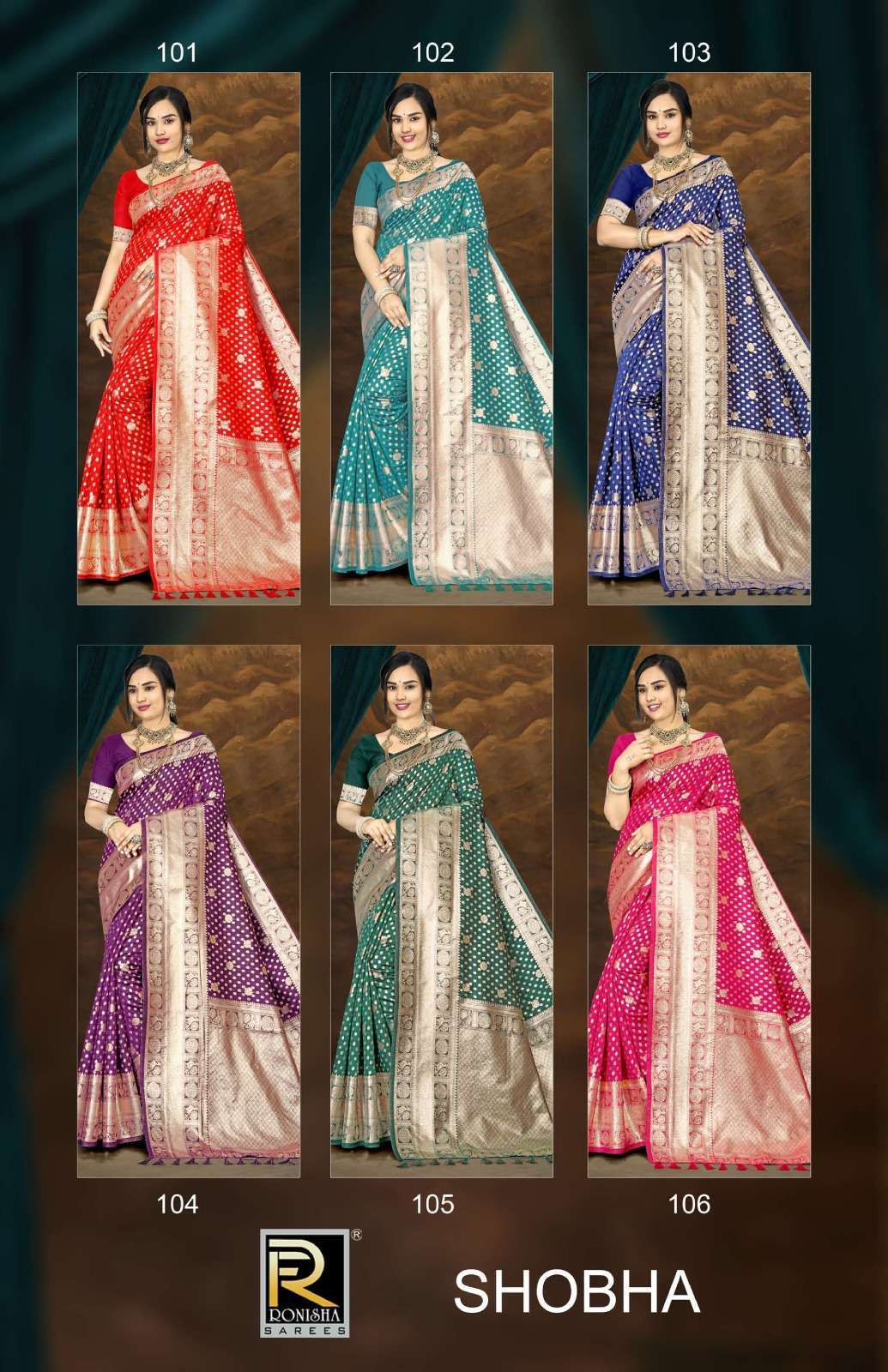 Ronisha Shobha Banarasi Silk Latest saree collections Mumbai