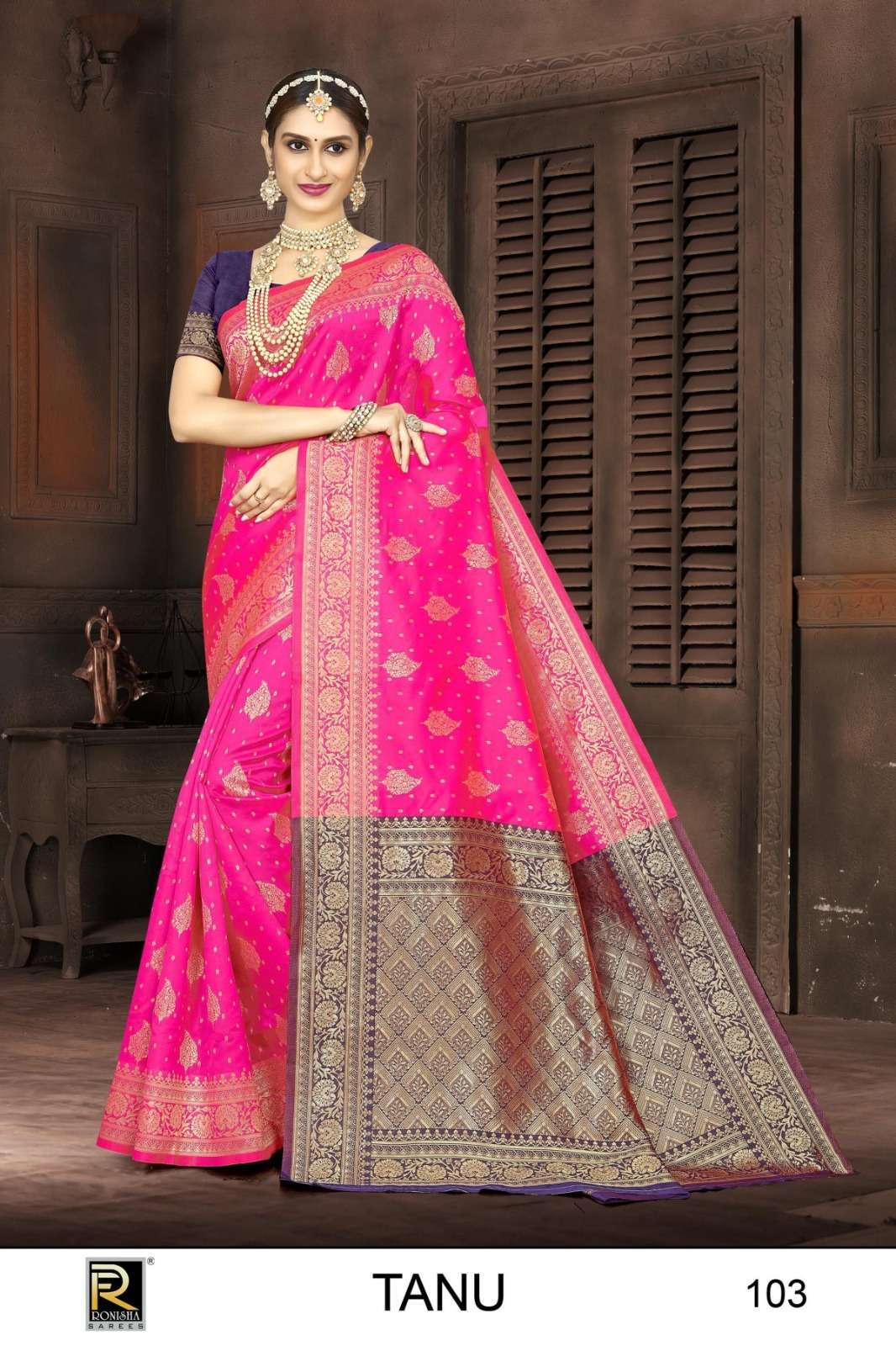 Ronisha Tanu Banarasi Silk Bulk saree suppliers