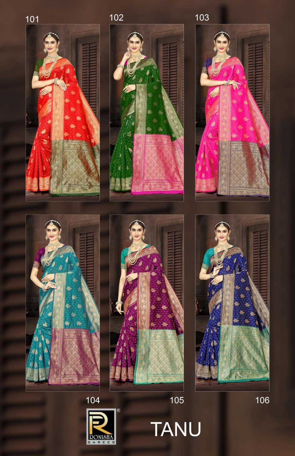 Ronisha Tanu Banarasi Silk Bulk saree suppliers
