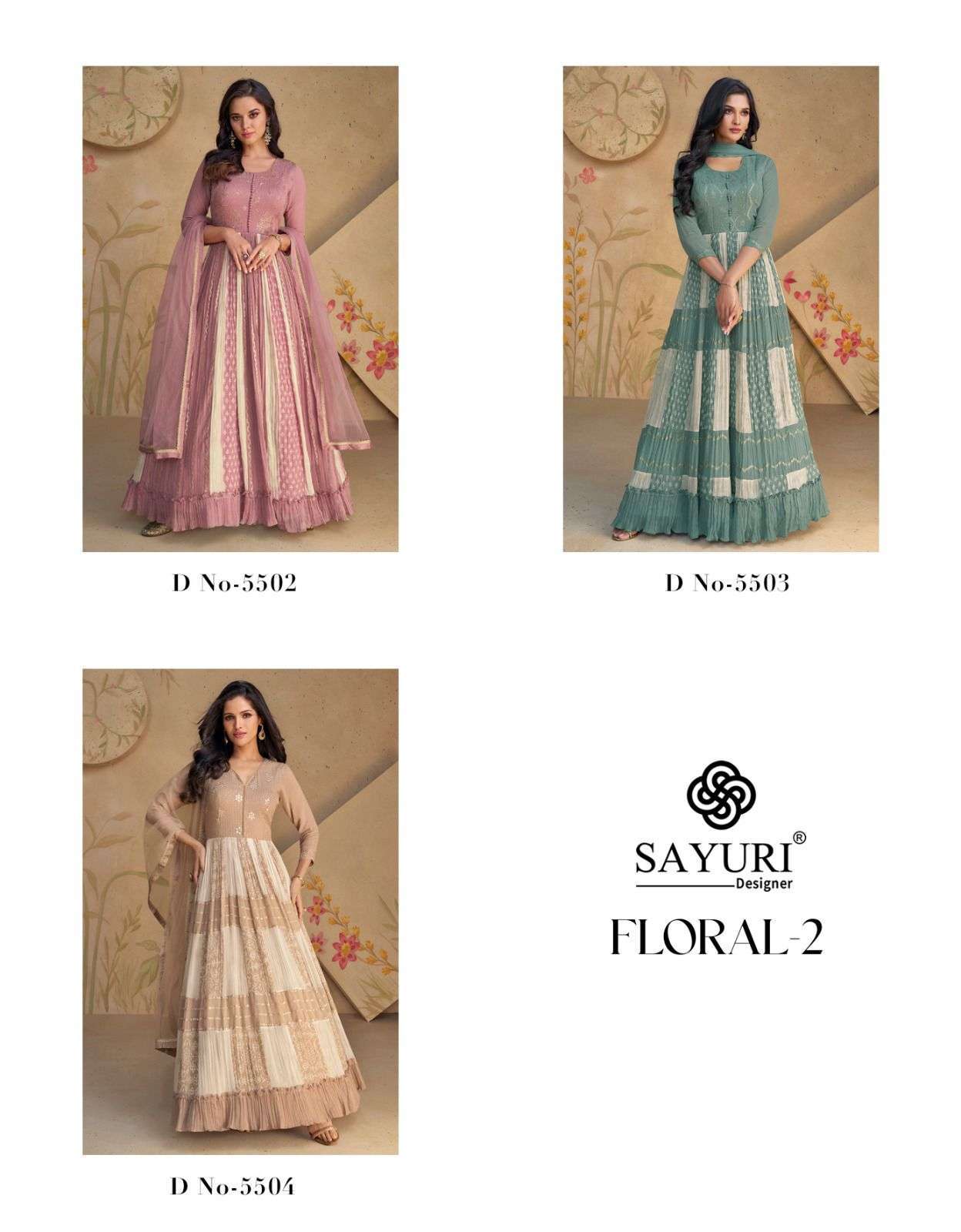 Sayuri Floral 2 Georgette Designer Festive Salwar Suits