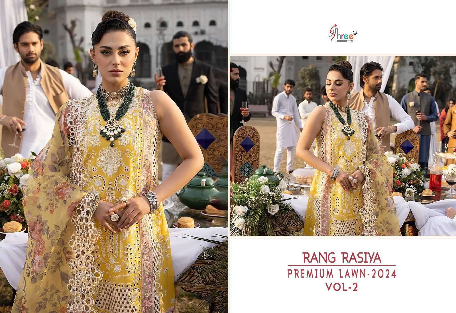Shree Rang Rasiya Premium Lawn Vol 2 Cotton Dupatta Wholesale party wear Salwar Kameez in hyderabad