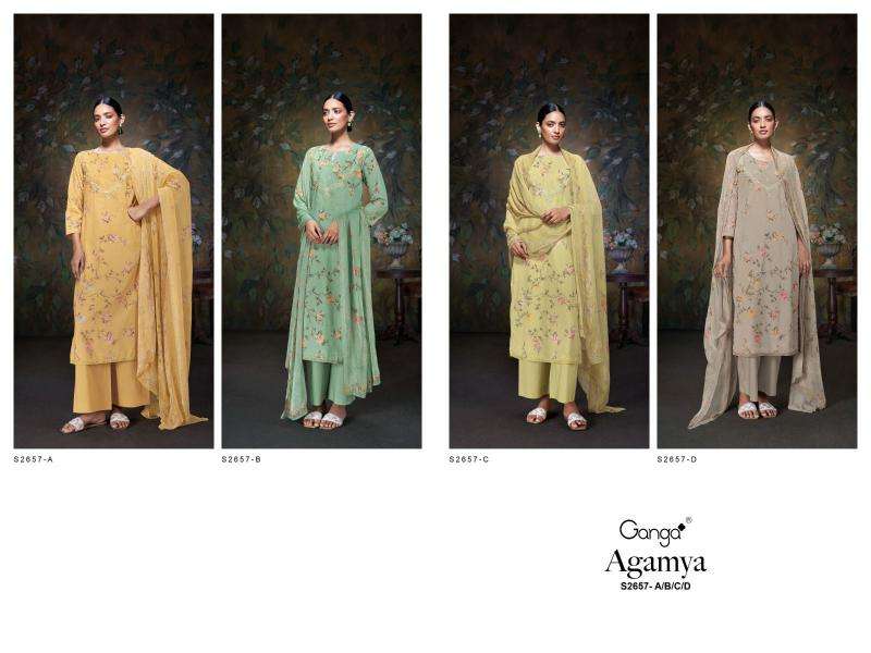 Ganga AGAMYA 2657 Dress Material Manufacturers Wholesale 