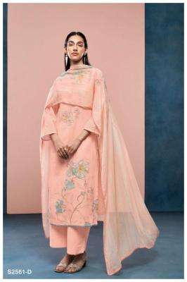 Ganga EVIN 2561 Chiffon dress material wholesale in Mumbai