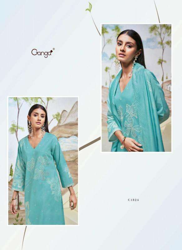 Ganga HIBA Dress Materials fabric wholesale