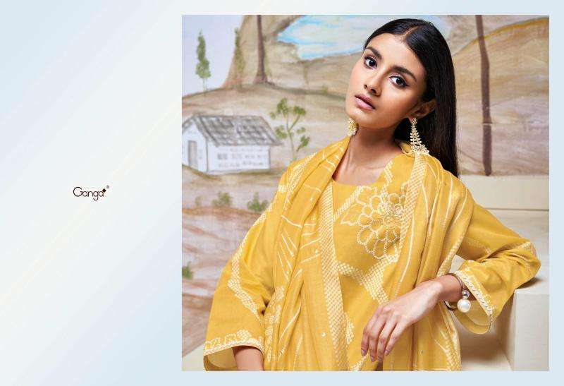 Ganga HIBA Dress Materials fabric wholesale