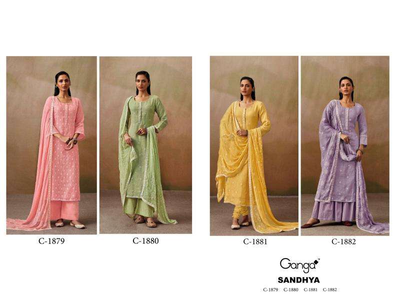 Ganga SANDHYA Cotton Wholesale dress material market in Surat