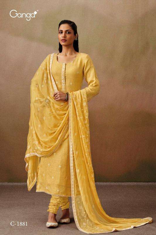 Ganga SANDHYA Cotton Wholesale dress material market in Surat