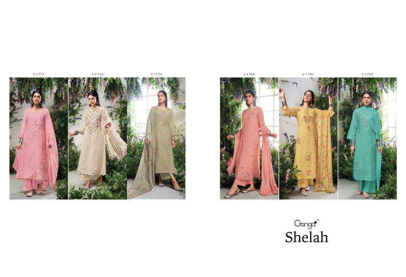 Ganga SHELAH Pakistani designer suits wholesale in Bangalore