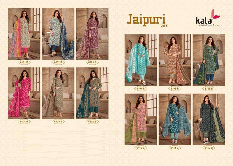 Kala Jaipuri Vol 5 Premium Cotton Cotton silk dress materials wholesale in Hyderabad