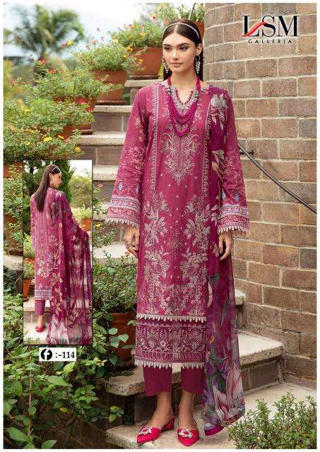 Lsm Firdous Queen Vol 11 Heavy Lawn Cotton Dress Material Bulk clothing manufacturers in India
