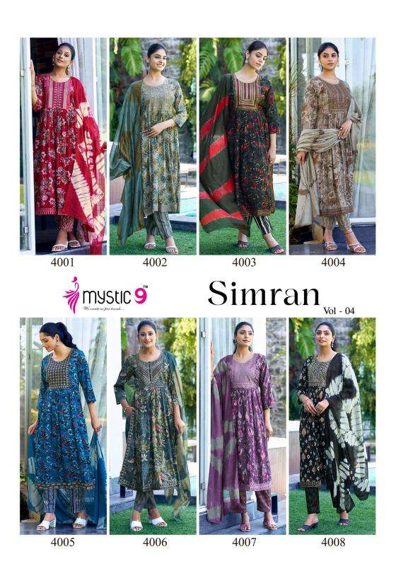 MYSTIC9 SIMRAN Vol -4 Latest Kurti collection