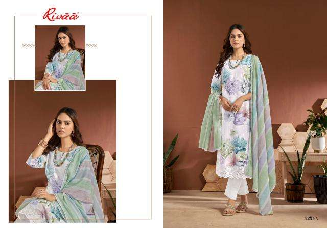 Rivaa Jivana Italian Lawn Digital Dress materials with price