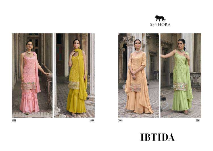 Senhora Ibtida Fux Georgette Designer Wholesale Salwar Kameez market in Mumbai