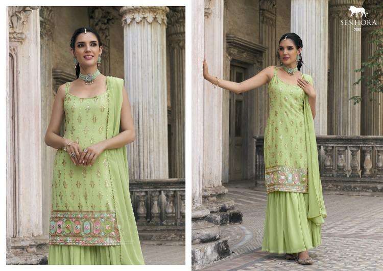Senhora Ibtida Fux Georgette Designer Wholesale Salwar Kameez market in Mumbai