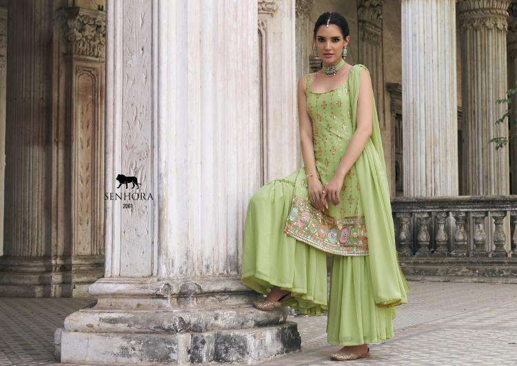 Senhora Ibtida Fux Georgette Designer Wholesale Salwar Kameez market in Mumbai